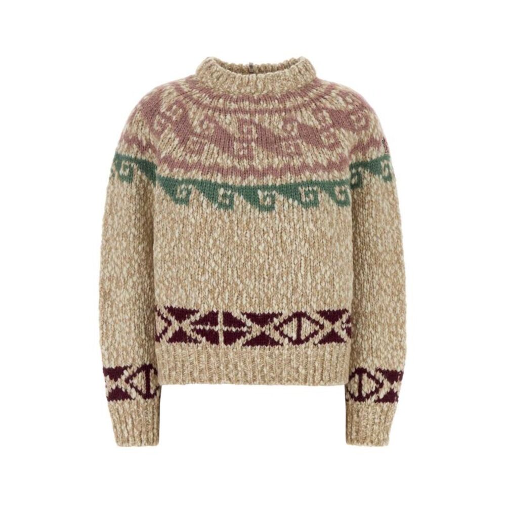 Moncler Grenoble Women Embroidered Wool Blend Sweater